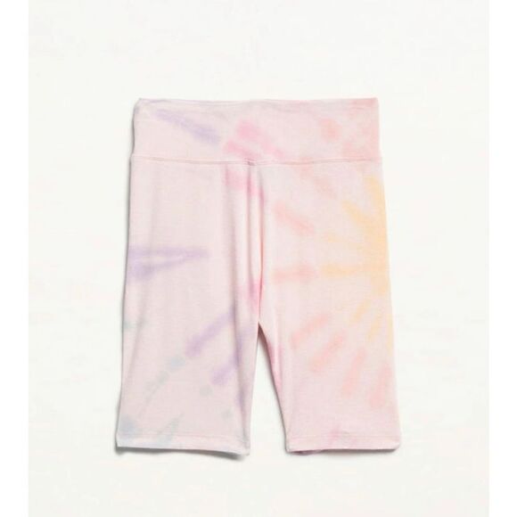 SPLENDID NWT Girl's Cotton Candy Sky Bike Shorts Tie-dye Sz 10 - Picture 1 of 5